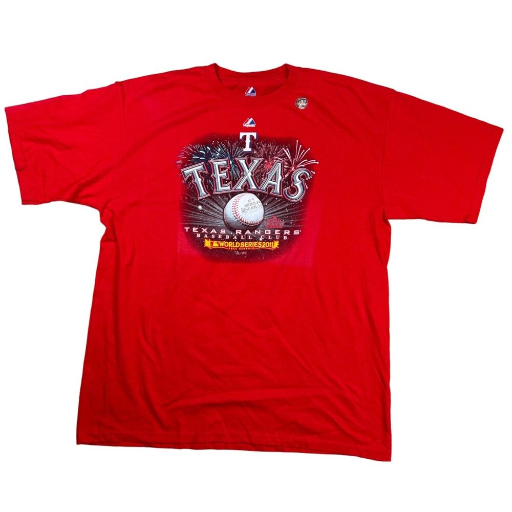 Texas Rangers T Shirt Men's 2011 Baseball Graphic Size XL